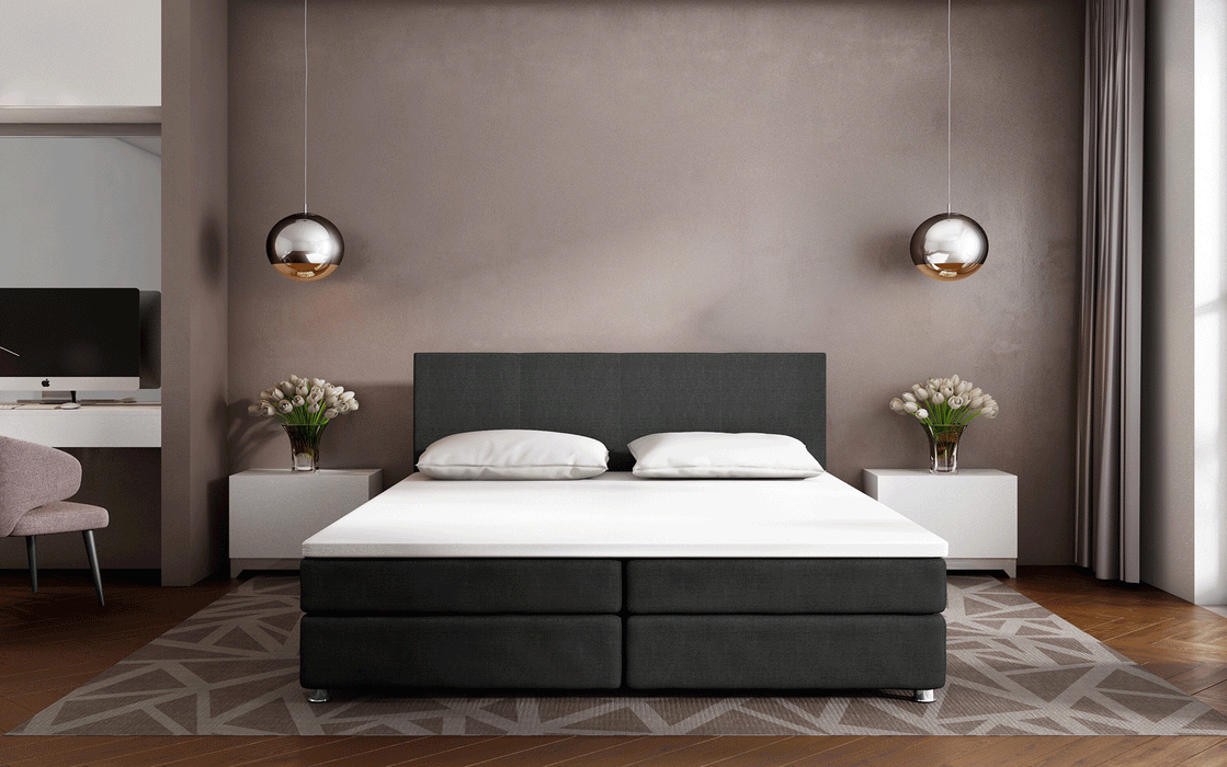 Lit boxspring Athene : confort et esprit zen