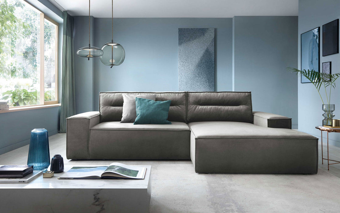 Canapé d'angle convertible Chloé avec rangement et lit intégré - 3 coloris