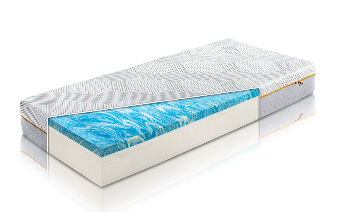 Matelas Carlo 25cm : 3 technologies de confort et 7 zones de maintien du corps
