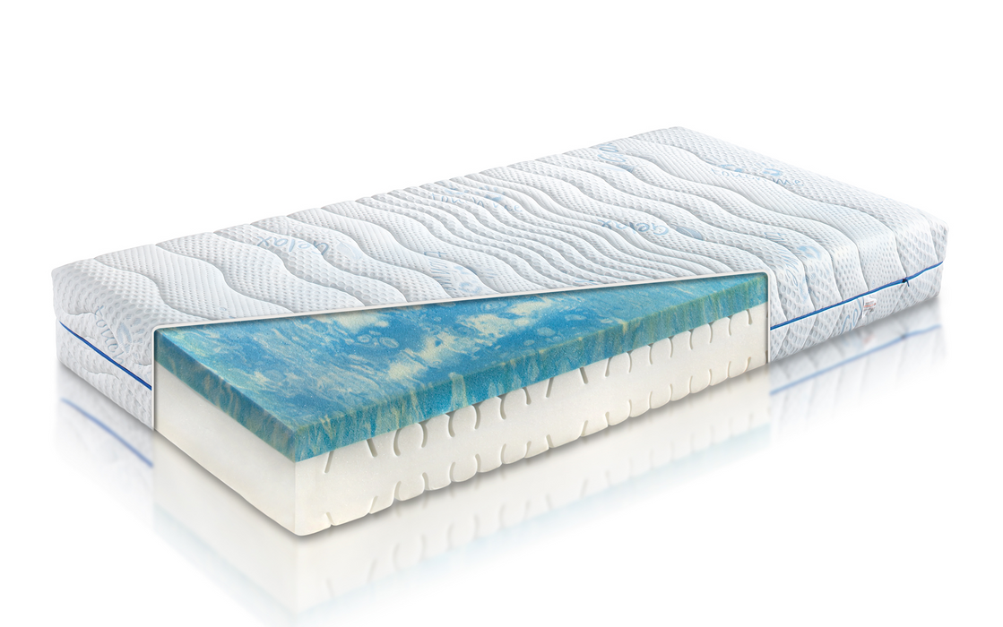 Matelas Lucca - Hybride mousse 7 zones et mousse de gel Gelax®