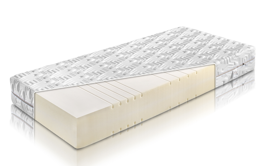 Matelas 25cm Viola en mousse confort 7 zones, 30kg/m3