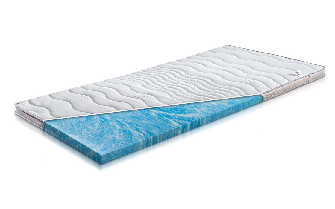 Surmatelas topper Elio en mousse de gel Aquasoft