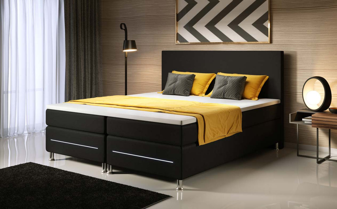 Lit boxspring Simple avec éclairage LED