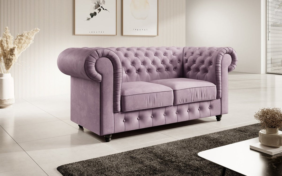 Canapé Chesterfield Roya 2 places (velours)