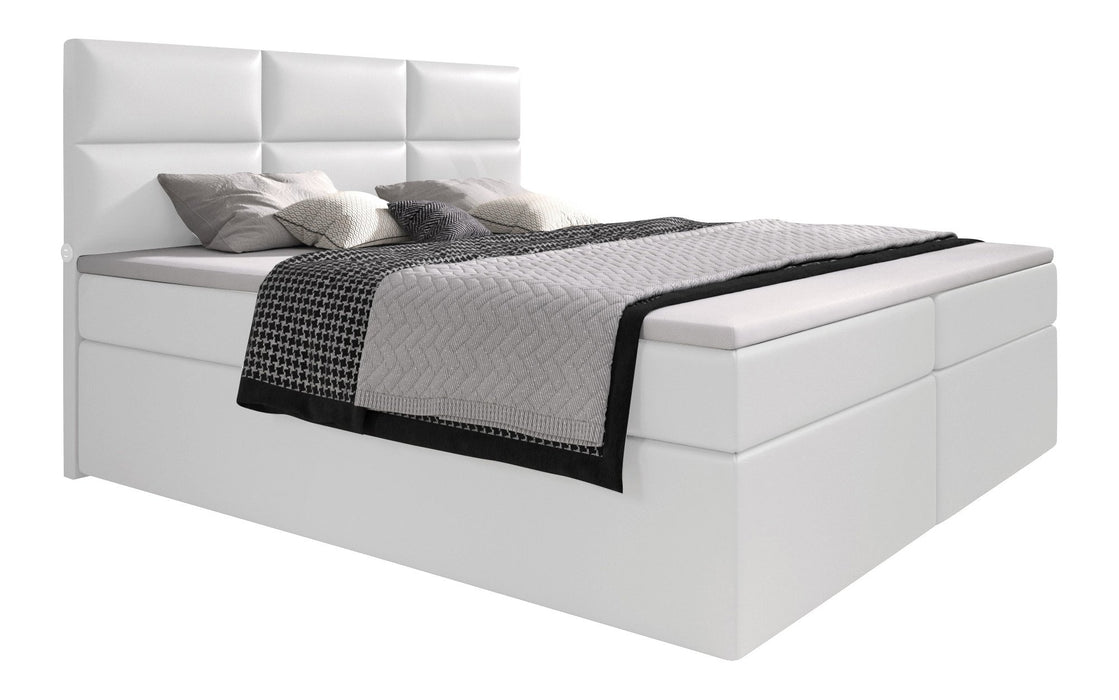 Lit boxspring Carré avec 4 ports USB